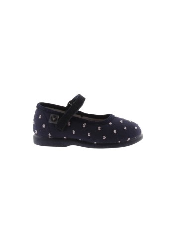 Victoria Mercedita Textil tipo Plumeti con Velcro en Azul... 2