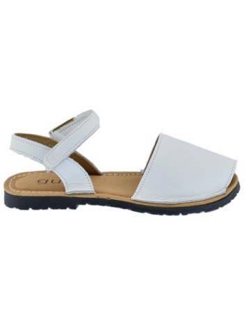 Sandalia Ibicenca o menorquina de Piel en Blanco 2