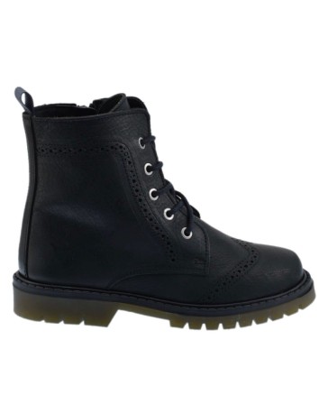 Bota Militar piel Babylon Negra