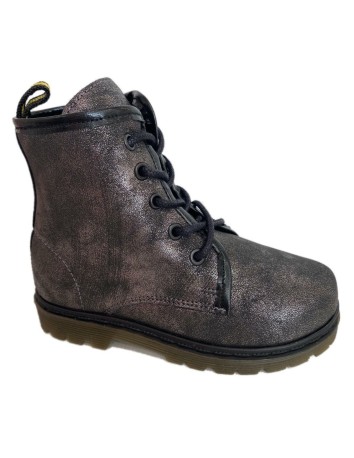 Bota Militar Puntini Gris Plomo