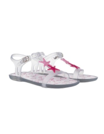 Sandalia de Igor modelo Tricia color blanco estrellas rosa