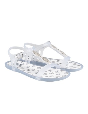 Sandalia de Igor modelo Tricia brillante color blanco...