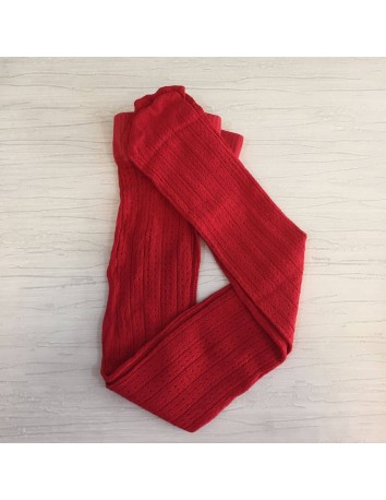 Panty Niña Calado Rojo