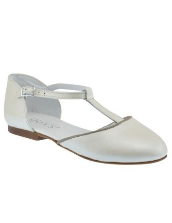 Guxs Zapato Ceremonia Piel Beige