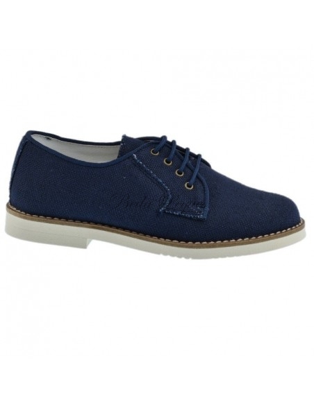 Guxs Blucher Lino Azul Marino