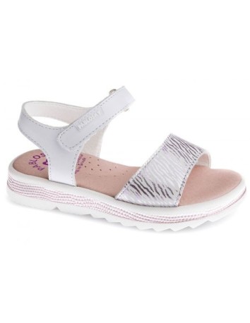 Pablosky Sandalia  Niña con Velcro Blanca