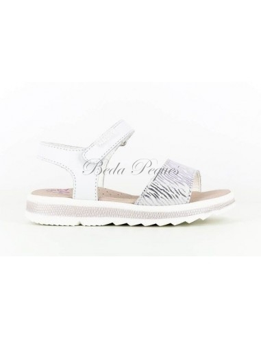 Pablosky Sandalia  Niña con Velcro Blanca