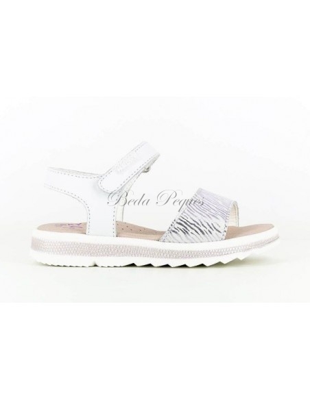 Pablosky Sandalia  Niña con Velcro Blanca