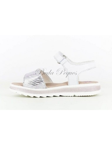 Pablosky Sandalia  Niña con Velcro Blanca