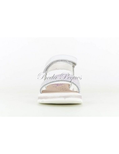 Pablosky Sandalia  Niña con Velcro Blanca