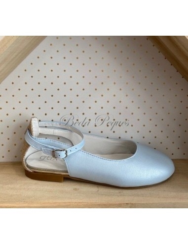 Guxs Zapato Piel Celeste