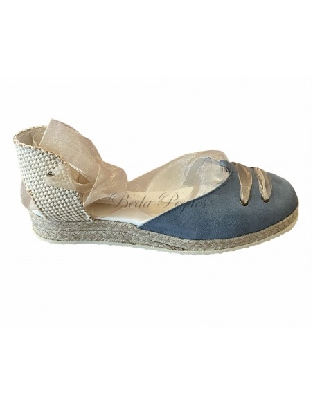 Guxs Esparteña Serraje Azul Jeans