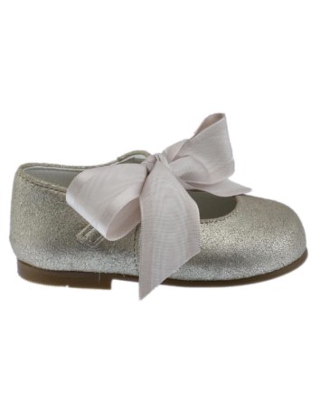 Guxs  Merceditas Pieles Polvore Taupe/Dorado 2