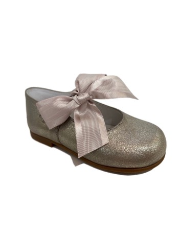 Guxs  Merceditas Pieles Polvore Taupe/Dorado