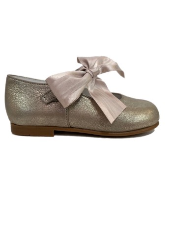 Guxs  Merceditas Pieles Polvore Taupe/Dorado 2