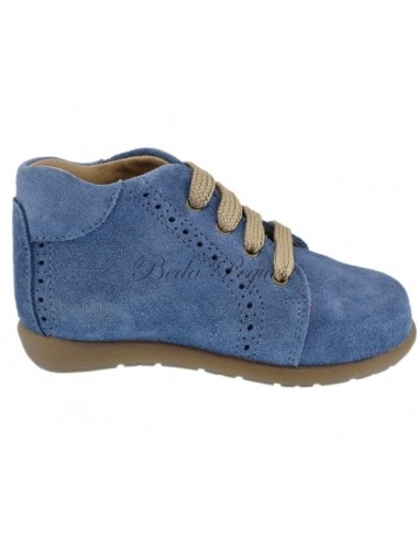 Guxs Botita Serraje Jeans Cordones