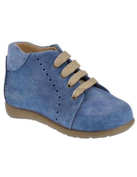 Guxs Botita Serraje Jeans Cordones