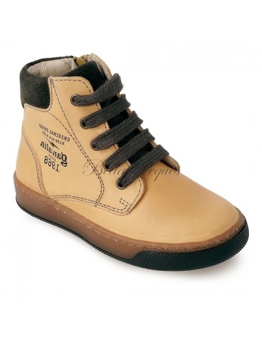 Bota en piel para niño de Garvalin en color...