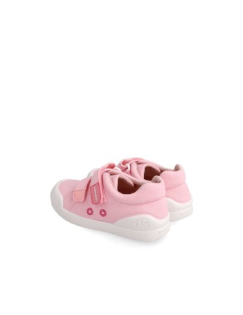 Biomecanics zapato colegial deportivo velcro color Rosa 2