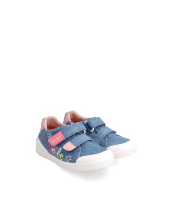 Biomecanics zapato colegial deportivo velcro color Azul...
