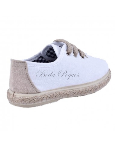 Esparto color Blanco con piso en Yute
