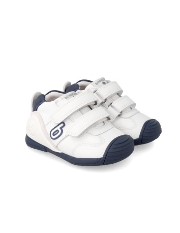 Biomecanics deportivo colegial color blanco y azul
