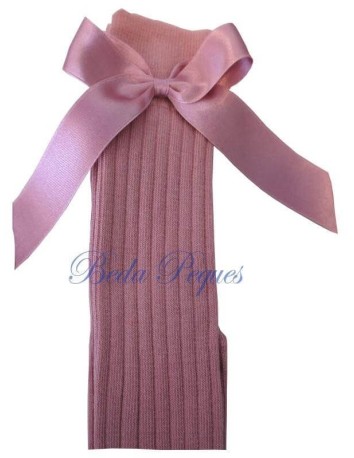 Calcetín Calceta Canale Lazo Rosa Viejo
