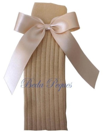 Calcetín Calceta Canale Lazo Beige