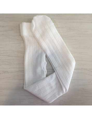 Panty Niña Calado Blanco