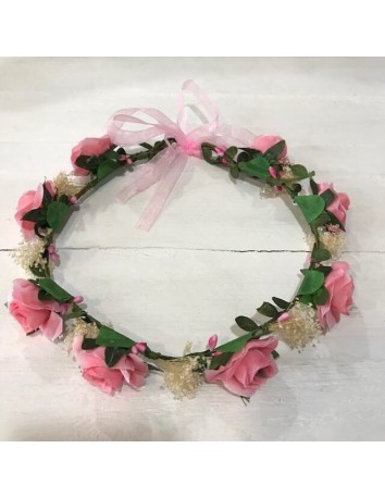 Corona de Flores de Siena Rosa