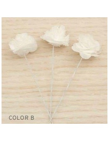 Pack  con 3 flores Blanco