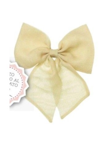 Lazo con pinza Beige