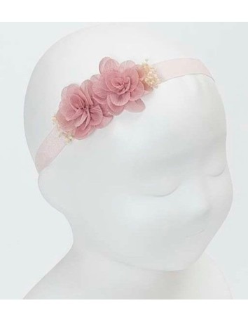 Diadema bebe Rosa Palo