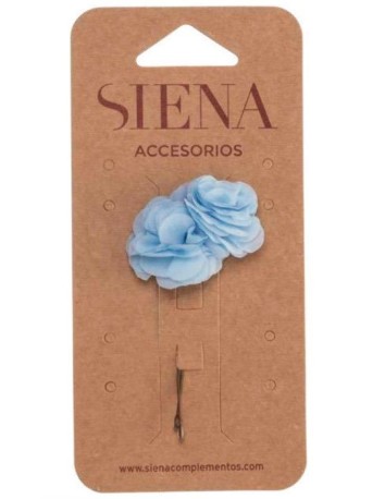 Pack dos flores con pincho Celeste