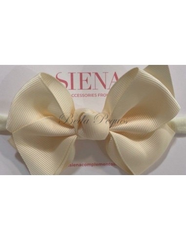 Diadema lazo Bebé Beige