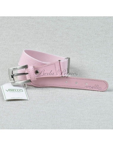 Cinturón elastico  color Rosa Bebé