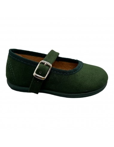 Zapato Bailarina niña basica color verde