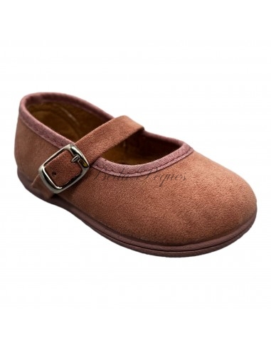 Zapato Bailarina niña basica color rosa maquillaje