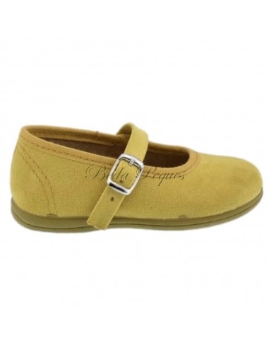 Zapato Bailarina niña basica color mostaza