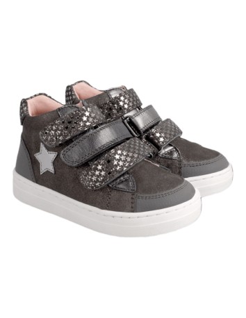 Garvalin Botin velcro estrellas en color gris