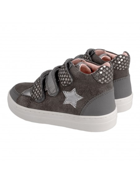 Garvalin Botin velcro estrellas en color gris