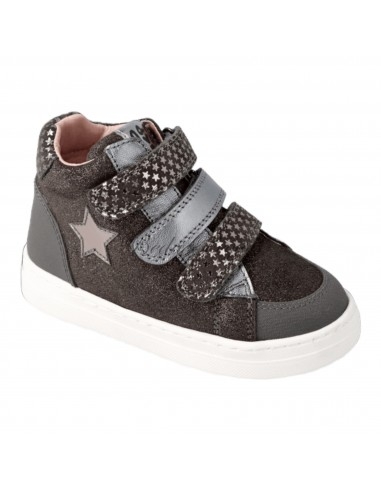 Garvalin Botin velcro estrellas en color gris