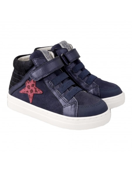 Garvalin Botin  elásticos estrella color azul marino
