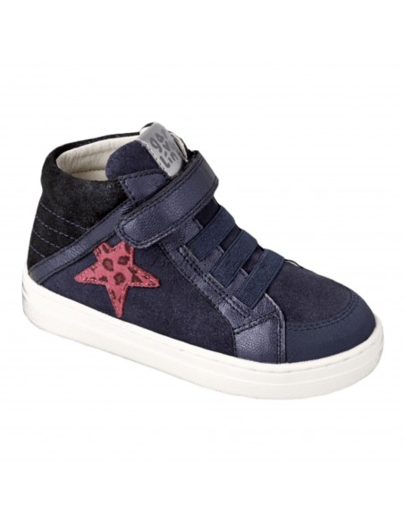 Garvalin Botin  elásticos estrella color azul marino