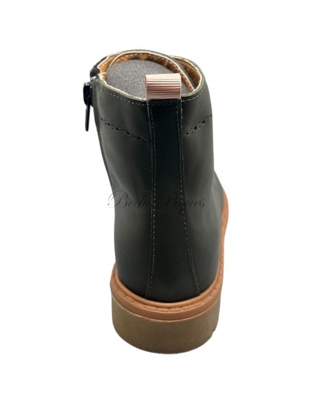 Guxs bota militar de piel california verde oliva