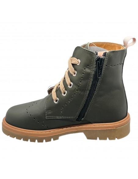 Guxs bota militar de piel california verde oliva