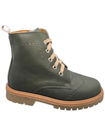 Guxs bota militar de piel california verde oliva