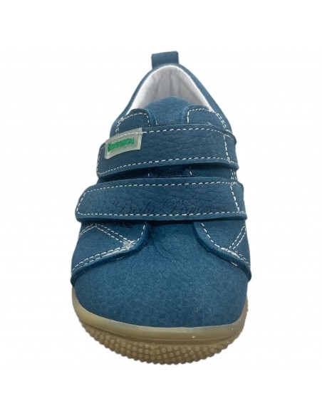 Biotecnical zapato deportivo casual en piel blandito color azulon