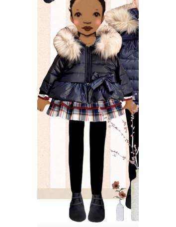 Valentina Bebés chaqueton acolchado azul marino 2