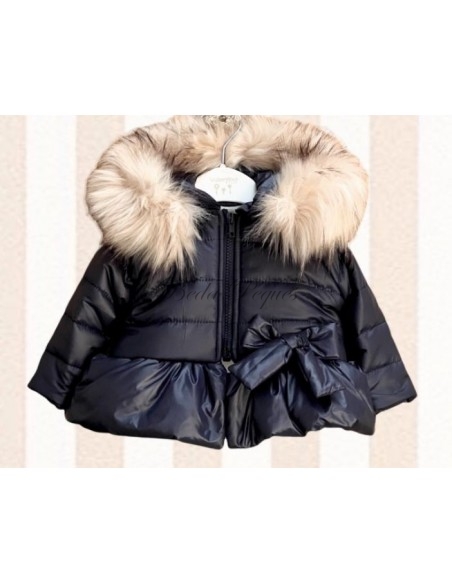 Valentina Bebés chaqueton acolchado azul marino
